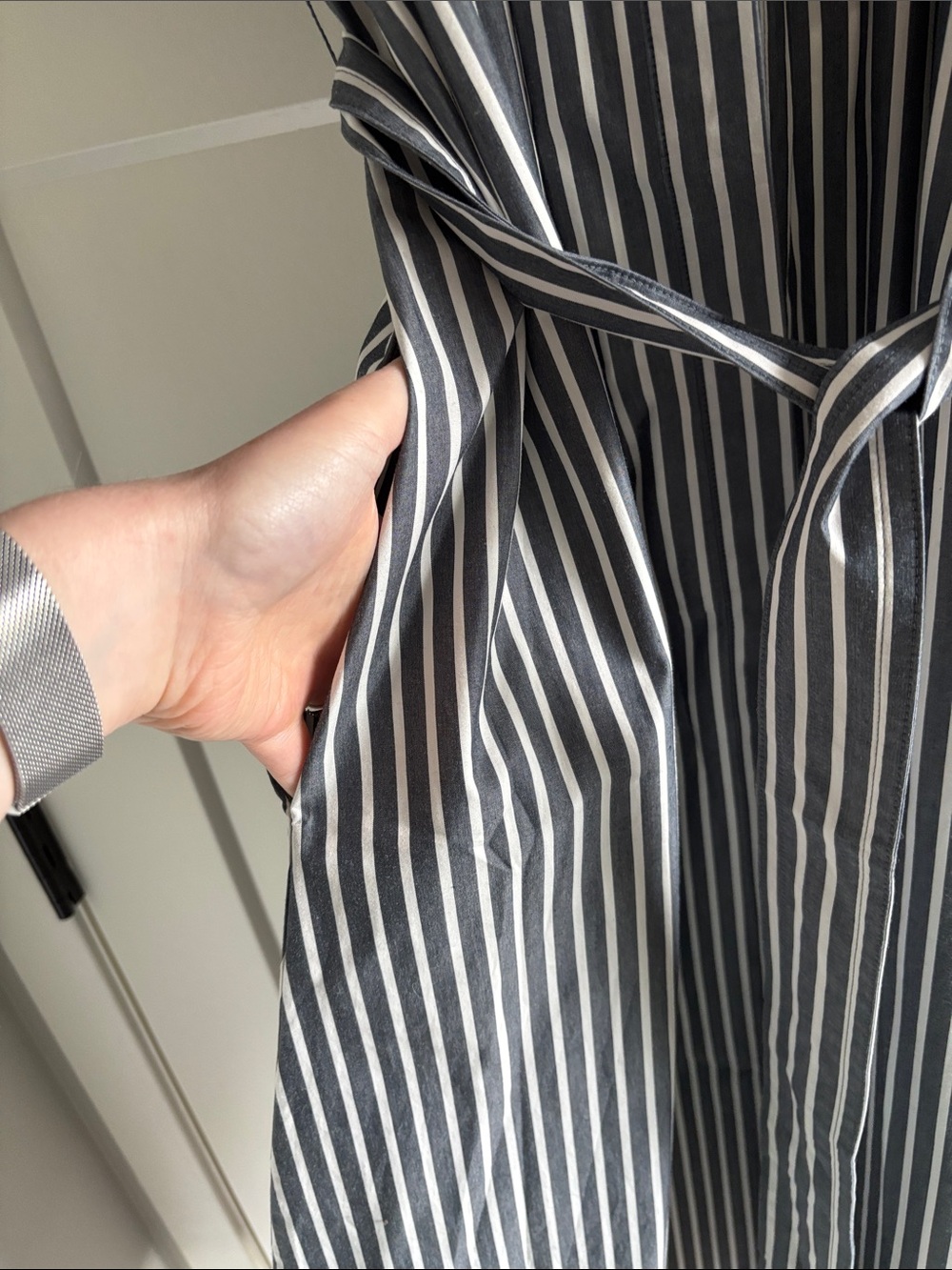 Banana Republic striped midi shirt dress - Picture 3 of 6